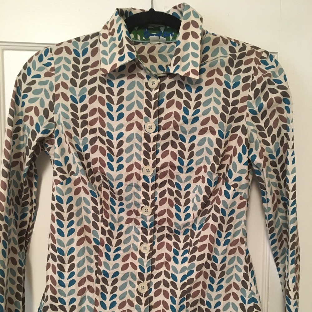 Boden floral oxford shirt